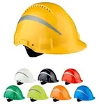 3MTM Schutzhelm G3000 mit UV-Sensor und Reflexstreifen mit Ratschenverschluss