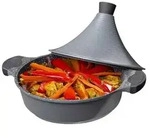 Aluguss Tajine Tagine &Oslash;28cm Induktion Silikongriffe Gartopf Dampfgarer Br&auml;ter
