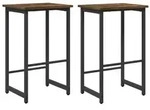 vidaXL Barhocker 2 Stk. Raucheiche 40 x 32 x 74 cm Holzwerkstoff