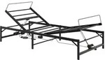 vidaXL Elektrisch verstellbares Bettgestell Schwarz 100 x 190 cm Stahl
