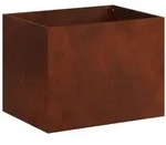 vidaXL Garten-Pflanzgef&auml;&szlig; Rostoptik 40 x 30 x 30 cm Wetterfeststahl