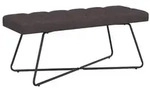 vidaXL Bank mit Knopfheftung Dunkelbraun 110 x 40 x 46 cm Stoff