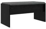 vidaXL Flurbank mit Kissen Schwarz Eichen-Optik 83 x 38 x 40 cm