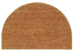 vidaXL Fu&szlig;matte Natur Halbrund 40x60 cm Kokosfaser Getuftet