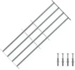 vidaXL Sicherheitsgitter f&uuml;r Fenster mit 4 Querstangen 3 pcs
