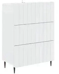 vidaXL Schubladenschrank Wei&szlig; 66 x 34,5 x 92 cm Holzwerkstoff