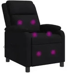 vidaXL Massage Relaxsessel Schwarz Stoff