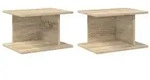 vidaXL Nachttisch 2 pcs Sonoma-Eiche 40 x 30 x 25 cm Holzwerkstoff