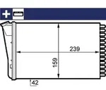 Mahle AH155000S W&auml;rmetauscher, Innenraumheizung