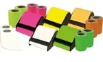 Haftnotiz Rolle Dispenser - 15 tlg. 60 mm x 10 m neon sortiert.