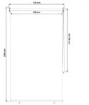 vidaXL Rollo mit UV-Schutz Schwarz 60 x 230 cm Polyester