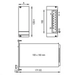 SCHROFF Frontplatte - FRONTPLATTE 3HE 8TE 19 Schr&auml;nke &, Ausbauteile Netzger&auml;te