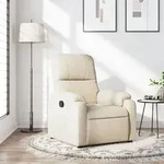 vidaXL Relaxsessel Beige Mikrofasergewebe