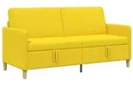 vidaXL Sofa mit Stauraum Helles Gelb 172 x 78 x 87 cm Polyester