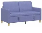 vidaXL Sofa mit Stauraum Jeans blau 152 x 78 x 87 cm Polyester