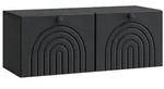 vidaXL Wandmontierter TV-Schrank Schwarz 78,5 x 31 x 30 cm