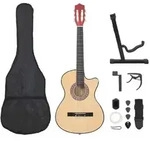 "vidaXL 12-tlg. Westerngitarre Set Akustisch Cutaway mit 6 Saiten 38""