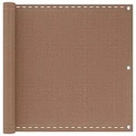 vidaXL Balkonsichtschutz Taupe 75 x 700 cm HDPE und Aluminium