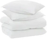 vidaXL Winterbettdecke mit Kissen 3 pcs Wei&szlig; Mikrofaser