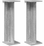 vidaXL Pflanzenst&auml;nder 2 pcs Graues Sonoma 25 x 25,5 x 80,5 cm