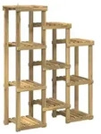 vidaXL Pflanzenst&auml;nder Wei&szlig; 85 x 30 x 114,5 cm Massivholz Akazie