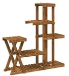 vidaXL Pflanzenst&auml;nder Natur 95 x 25 x 101,5 cm Massivholz Akazie