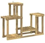 vidaXL Pflanzenst&auml;nder Wei&szlig; 90 x 25 x 73 cm Massivholz Akazie