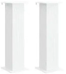 vidaXL Pflanzenst&auml;nder 2 pcs Wei&szlig; 30,5 x 30 x 100,5 cm Holzwerkstoff