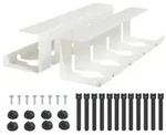 vidaXL Unter dem Schreibtisch Kabelmanagement Tray 2 Stk. Wei&szlig;