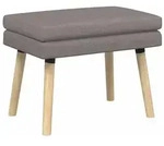 vidaXL Doppellagige Bank Taupe 60 x 40 x 46 cm Stoff