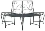 vidaXL Baumbank 4-Sitzanzahl 160 x 80 x 89 cm Stahl Silber Grau
