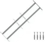 vidaXL Sicherheitsgitter f&uuml;r Fenster mit 2 Querstangen 3 pcs