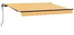 vidaXL Einziehbare Markise Sand 450 x 350 cm Stoff und Aluminium