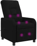 vidaXL Massage Relaxsessel Schwarz Stoff