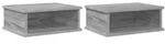 vidaXL Nachttisch 2 pcs Graues Sonoma 40 x 31 x 15 cm Holzwerkstoff