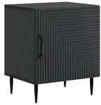 vidaXL Nachttisch Schwarz 43 x 34,5 x 50 cm Holzwerkstoff