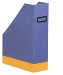 Rhodia Rhodiarama Stehsammler aus Kunstleder, 10x25x31cm - Saphir 318838C
