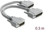 Delock Adapter Y-Kabel Seriell RS-232 LFH D-Sub HD 60 Pin Stecker zu 2 x D-Sub...