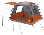 vidaXL Toilettenzelt Grau und Orange 10 Personen