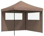 vidaXL Party-Zelt Braun 292 x 292 x 315 cm Oxford-Stoff