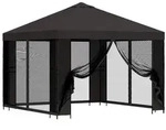vidaXL Garten Pavillon mit Seitenw&auml;nden 3 x 3 m Anthrazit