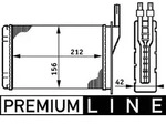 Mahle AH74000P W&auml;rmetauscher, Innenraumheizung