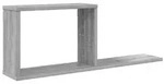 vidaXL Schweberegale Sonoma-Grau 80 x 15 x 30 cm Holzwerkstoff