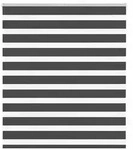 vidaXL Zebrarollo Schwarz 135x100 cm Stoffbreite 130,9 cm Polyester