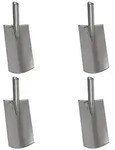 vidaXL Schaufelkopf 4 pcs Silber 43 x 17 cm Pulverbeschichteter Stahl