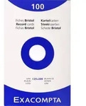 Exacompta 12x Karteikarten 125x200mm blanko Faltschachtel +100 St&uuml;ck Wei&szlig; 13303E