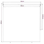 vidaXL Rollo mit UV-Schutz Schwarz 100 x 230 cm Polyester