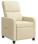 vidaXL Liegesessel Creme Stoff