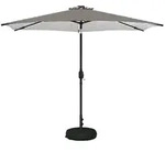 vidaXL Garten Sonnenschirm mit LED-Lichtern 300 x 300 cm Polyester