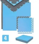 2 cm Dick: 1m2 Bodenschutz Fitnessmatte - 4 Sportmatten 50 x 50 Optische M&auml;ngel